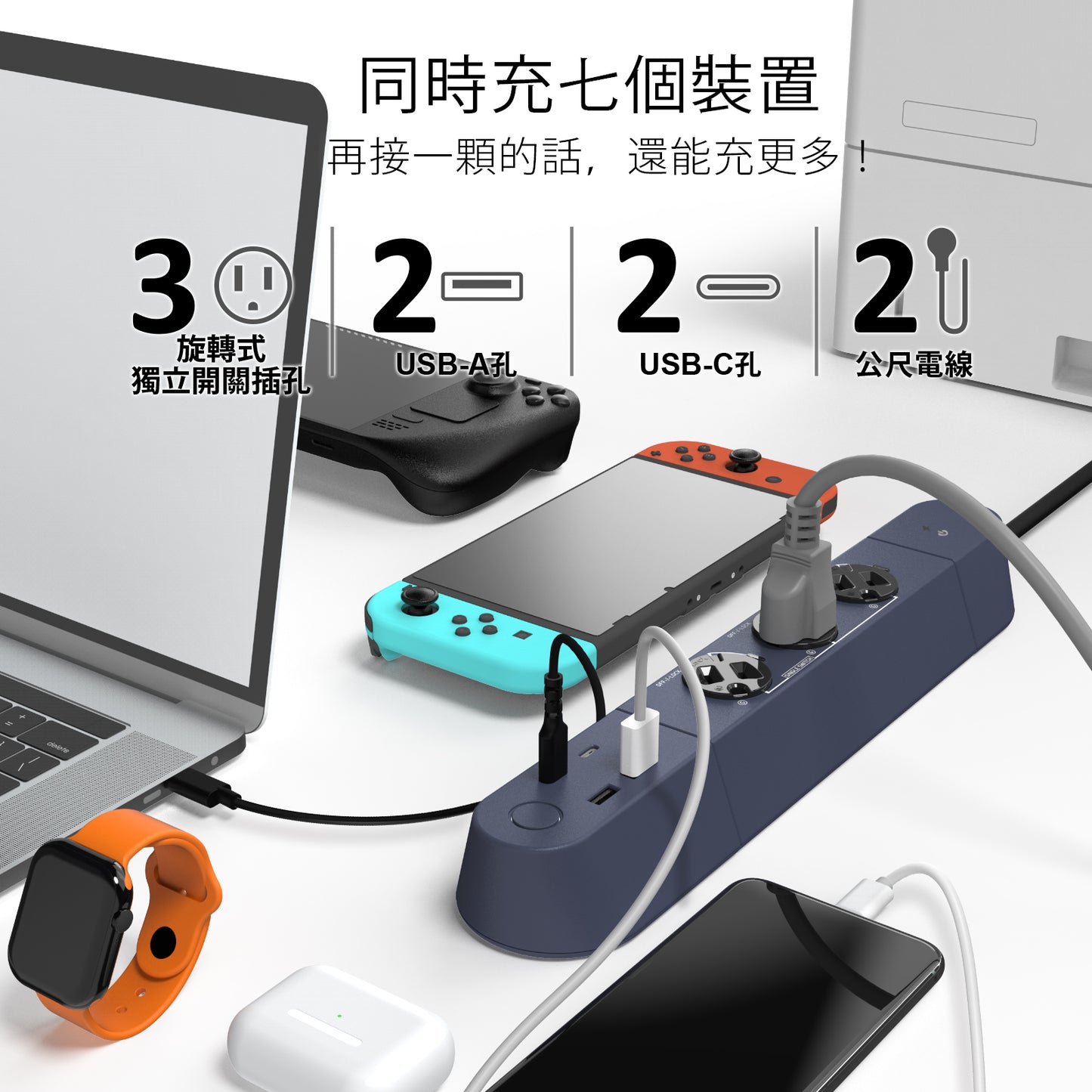 GaN 好快!豪華快充延長線