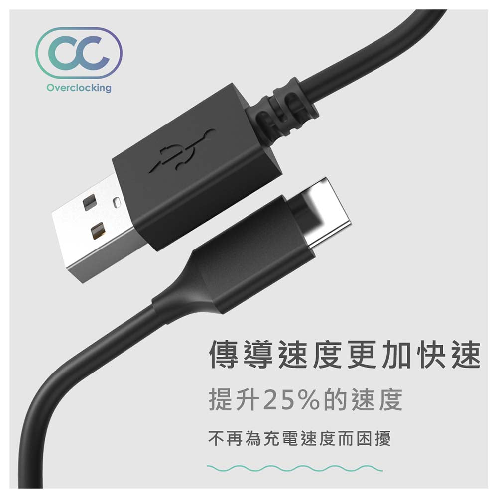 OC USB-A to USB-C 高速傳輸充電線