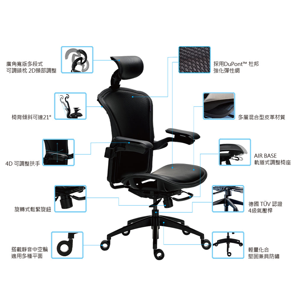人體工學椅（Alphaeon e5 Hybrid）